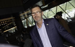 ACT's Simon Court arrives at Wellington Airport on 16 October 2023 following the election at the weekend.