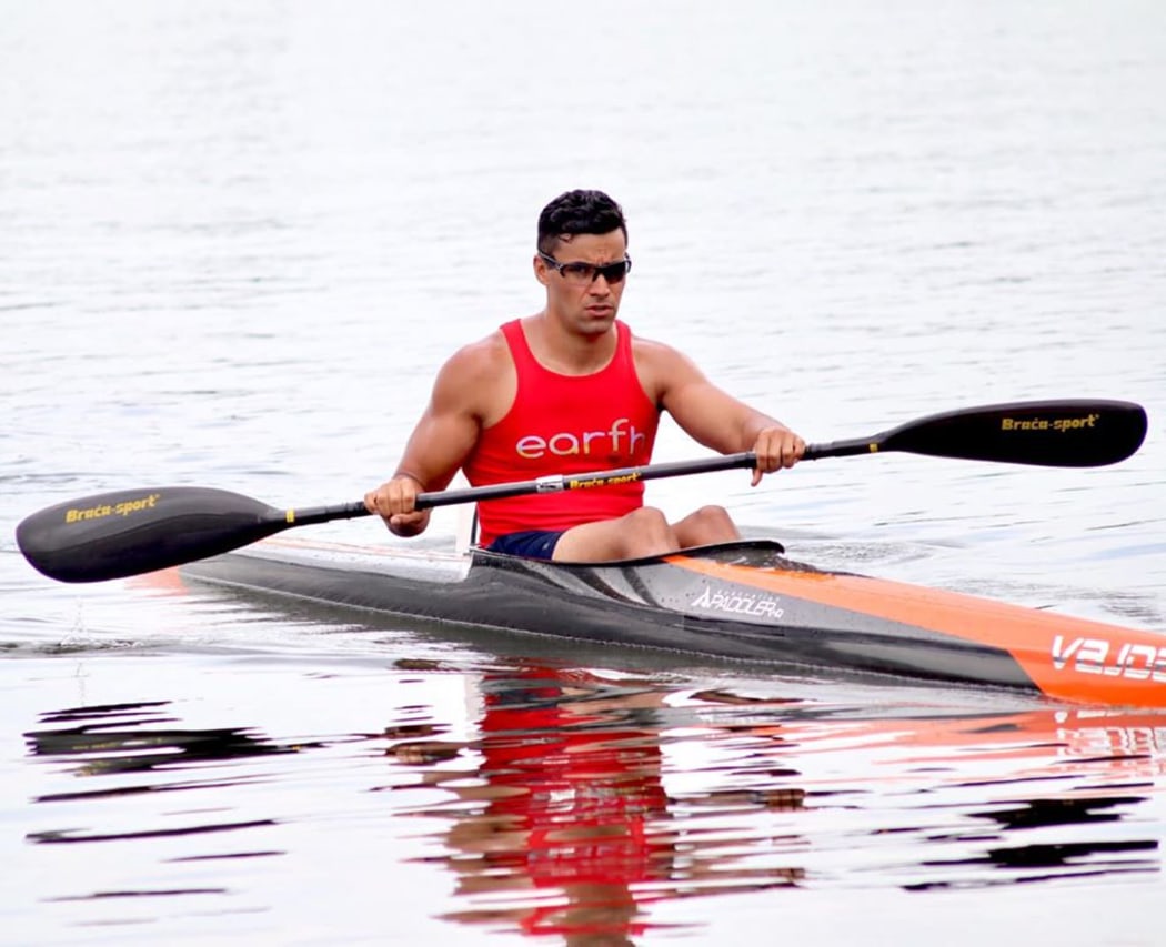 Pita Taufatofua has one final chance to qualify in kayaking at the Canoe Sprint World Cup event in Germany in May.