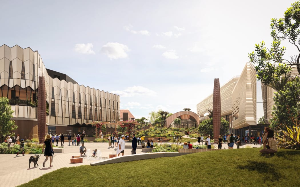 Artist's impression of Te Manawataki o Te Papa.