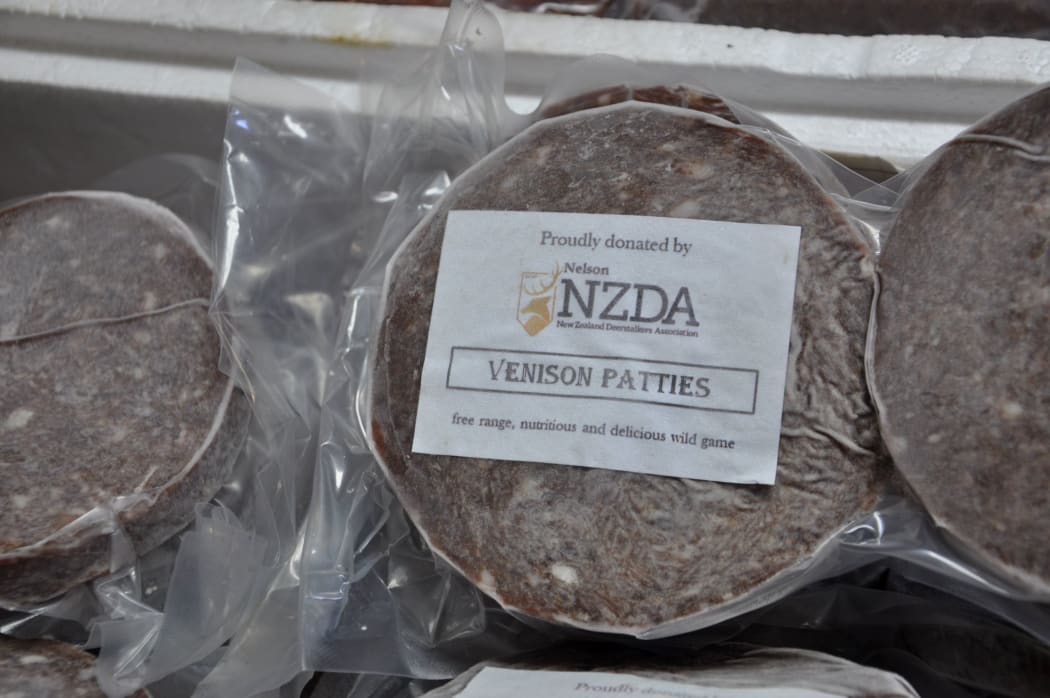 Some of the venison patties donated to Kai Rescue by the Nelson branch of the NZDA.