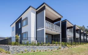 Artist's impression of KiwiBuild home to be built at Huapai. KiwiBuild is teaming up with developer Mike Greer Homes to construct more than 110 homes in West Auckland and Christchurch.