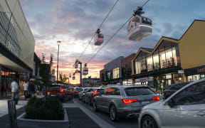 Whoosh as visualised on a central street in Queenstown.