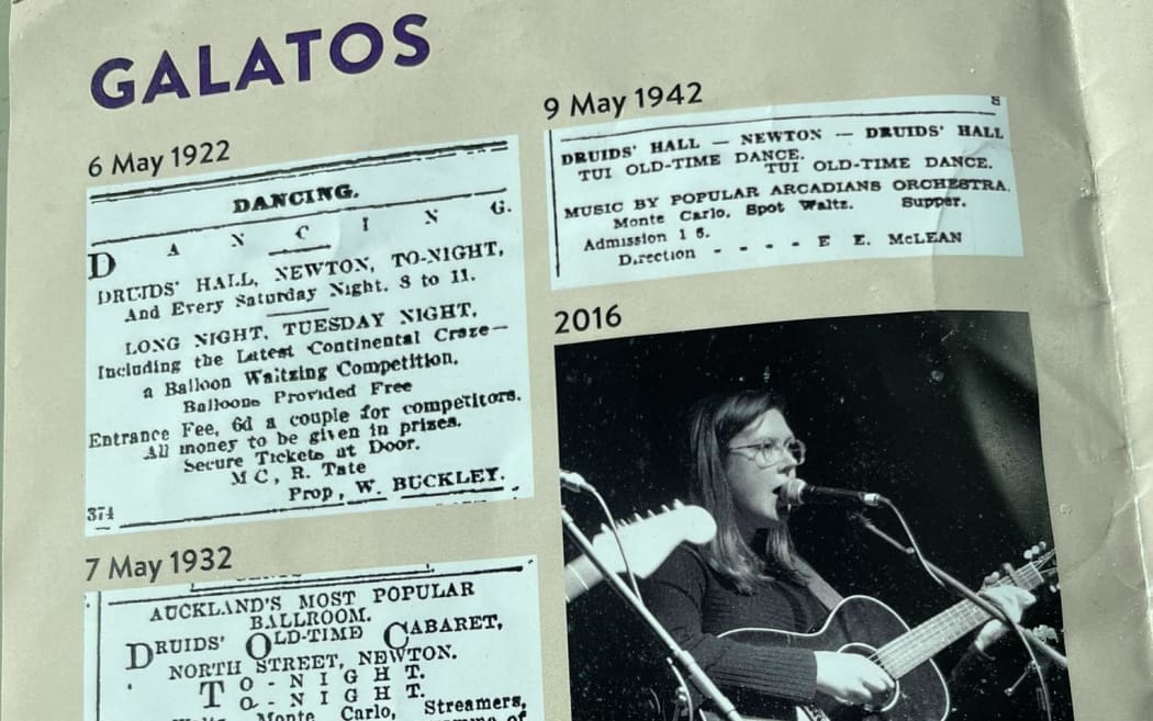 A page from Auckland Live's Historical Music Venue Tour booklet