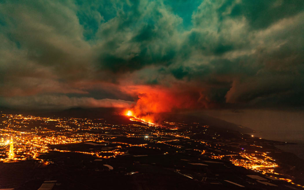 The La Palma eruption in 2021.