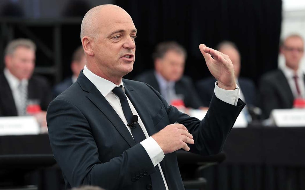 Fonterra chief executive Theo Spierings addressing shareholders.