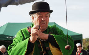 "King Conker", David Jakins is at the centre of an alleged cheating controversy at the World Conker Championships