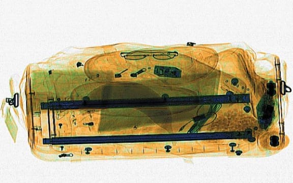 Banana showing in an x-ray image