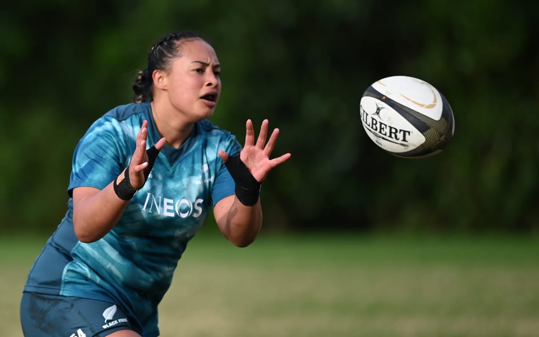 Joanah Ngan-Woo.
Black Ferns rugby training session during the Pacific Four Series. Gribblehirst Park in Auckland on Friday 10 June 2022. © Photo: Andrew Cornaga / www.photosport.nz