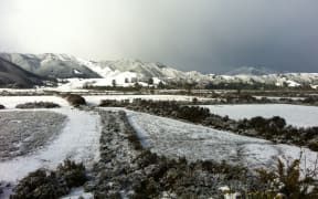 Snow covers Whitemans Valley in Upper Hutt.