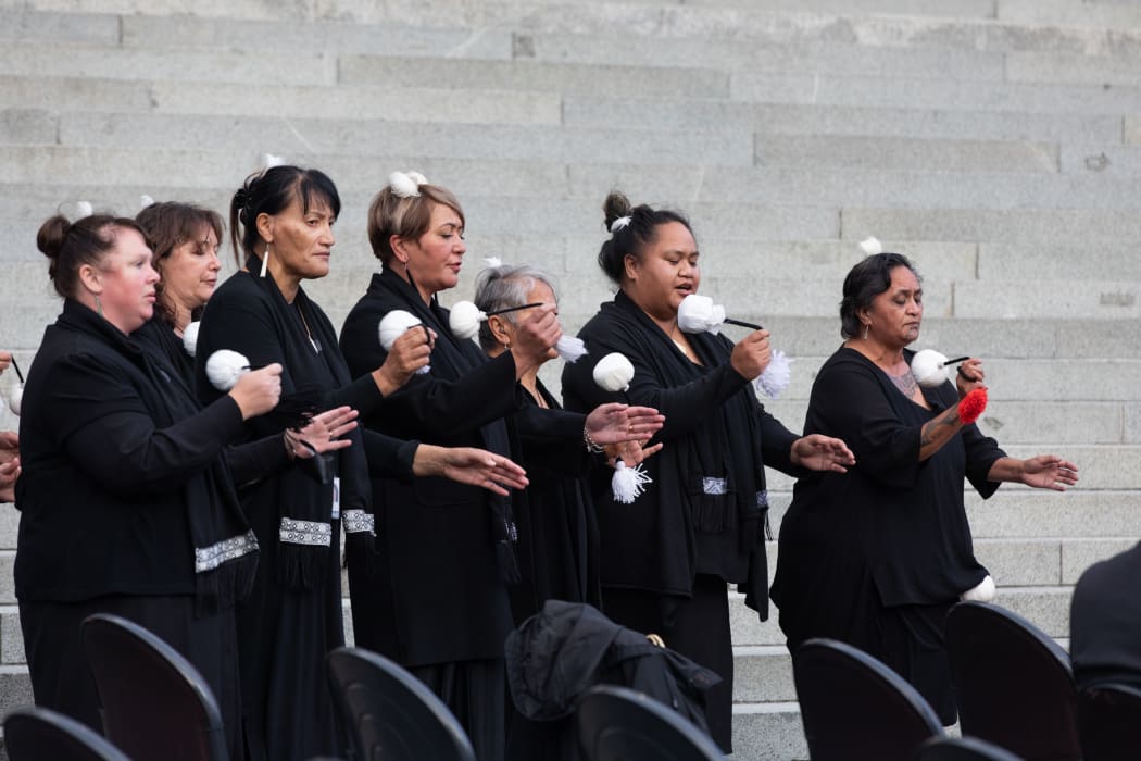 Te Ātiawa Taranaki Whānui welcoming manuhiri to Parliament