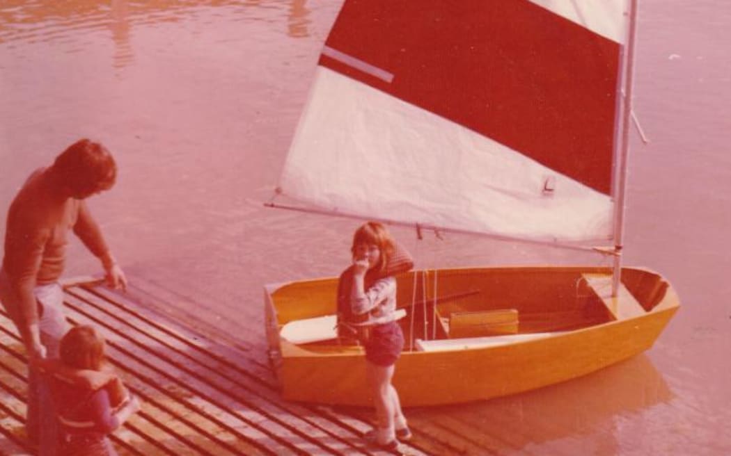 Optimist Muffin on launching day in September 1975.