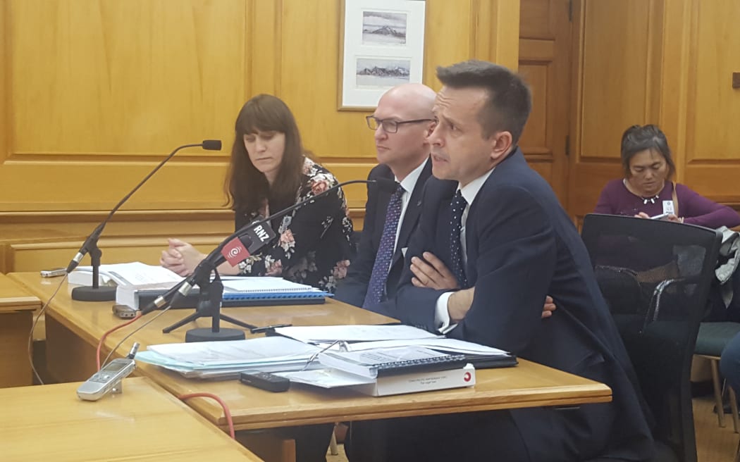 MFAT's chief TPP negiotiator Vangelis Vitalis (far right).