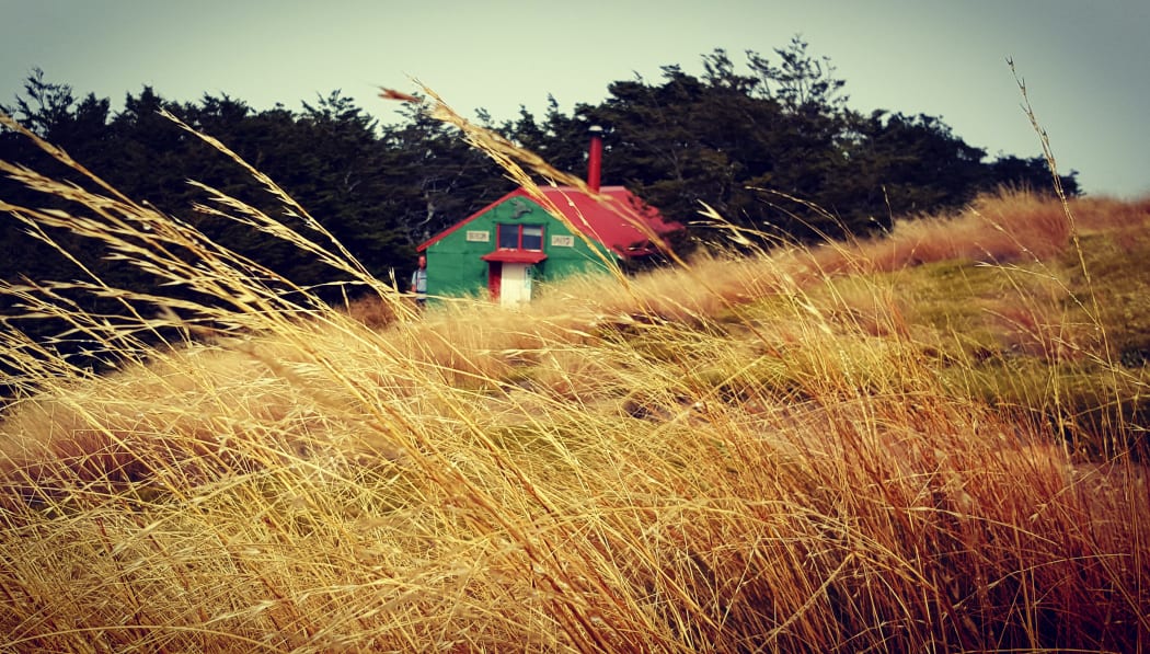 A historic hut on Mount Robert, Nelson Lakes.