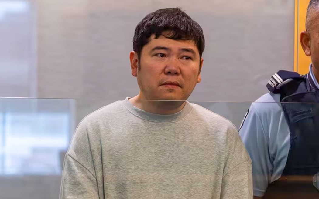Jaeyoung Jang, accused of the double murder of Jung Sup Lee, 36, and his 11-year-old son, Ha-il Lee, appears in the High Court at Auckland on 12 November 2025.