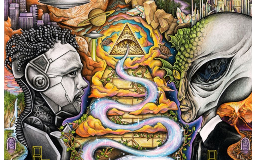 Cover art for L.A.B's new album VI.