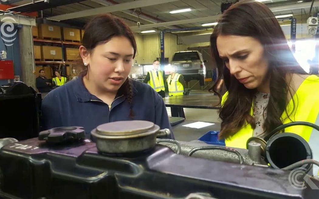A day on the road with Jacinda Ardern