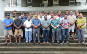 A photo issued by the Office of the Leader of the Opposition in Solomon Islands showing 27 MPs including a dozen government defectors vying to oust Prime Minister Jeremiah Manele. 17 March 2026