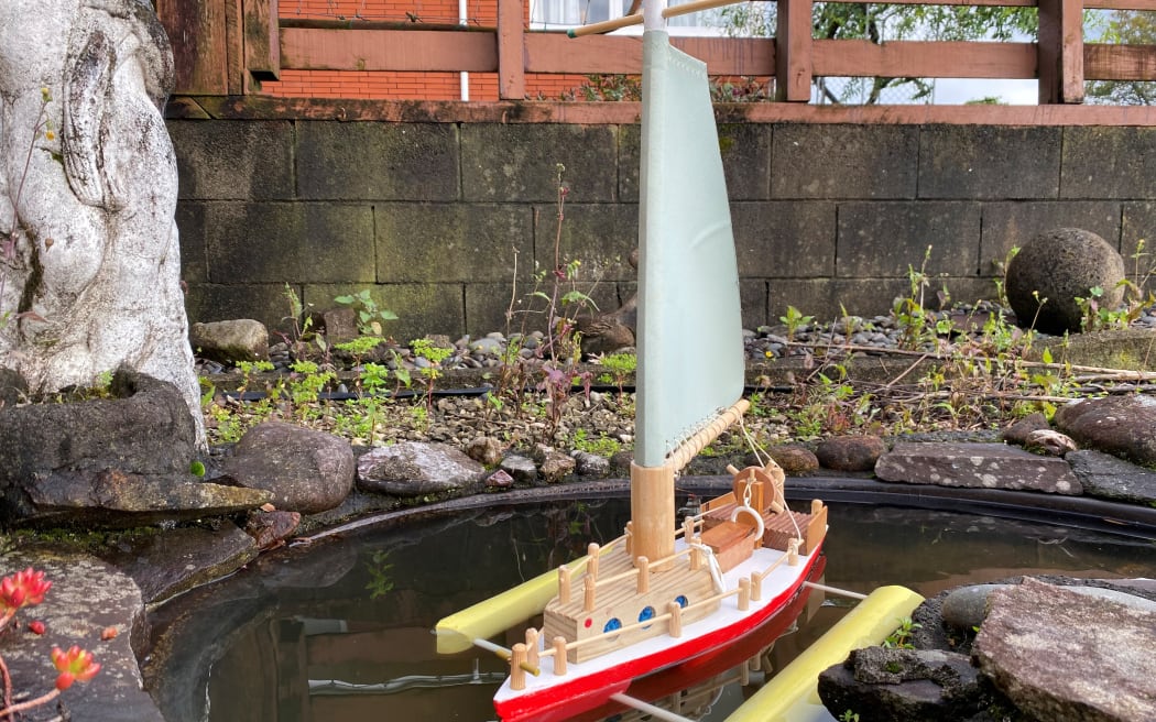 Knockers' most recent commission of a sailboat.