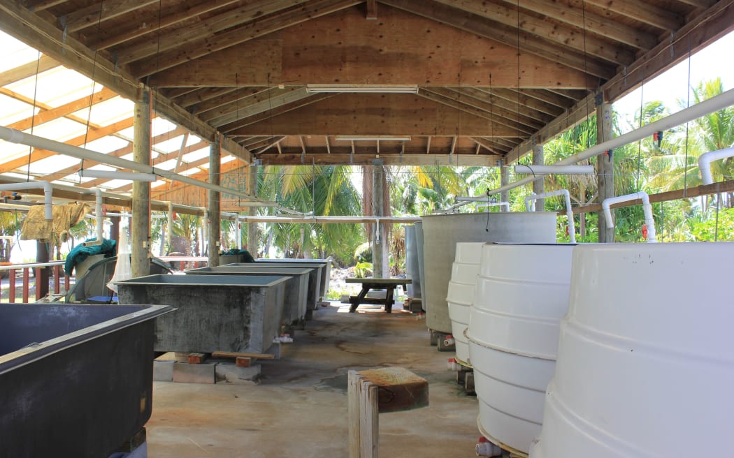 The now disused pearl farming equipment on Penrhyn, in the northern Cook Islands.