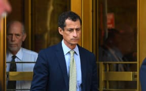 Anthony Weiner, a former Democratic congressman leaves Federal Court in New York September 25, 2017 after being sentenced for 21-months for sexting with a 15-year-old girl.