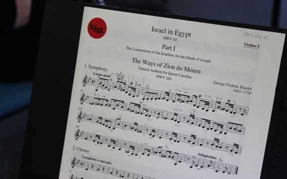 Israel in Egypt score, detail