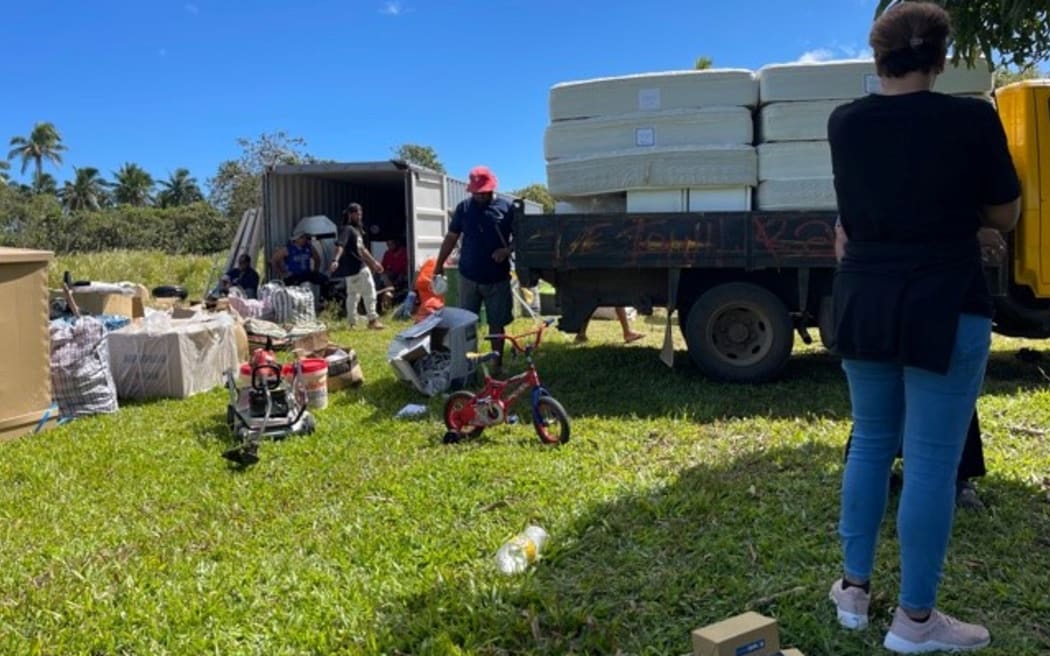 Some of the furniture and items that were replaced at the Jet Park Hotel after it was refurbished after being an MIQ facility were donated to a charity in Tonga.