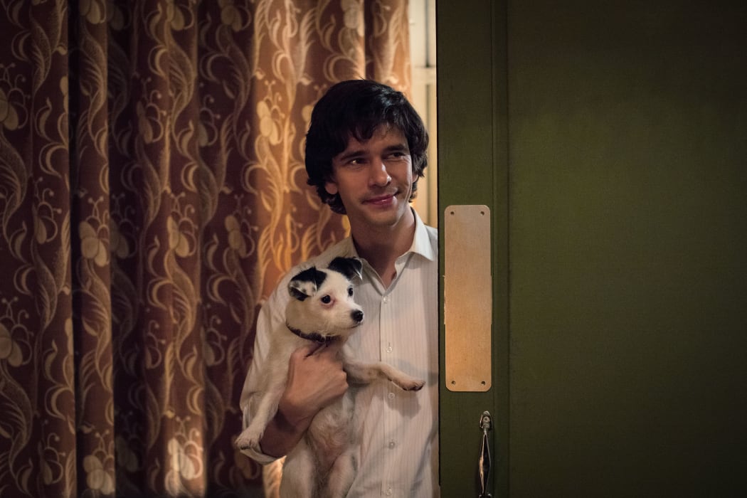 Ben Whishaw as Norman Scott (with the Jack Russell “Mrs Tisch”) in A Very English Scandal.