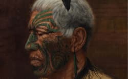 ‘Lost in Thought, Ngāheke, An Arawa Chieftain’.