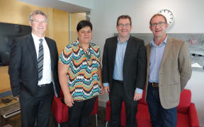 Labour leadership hopefuls David Parker, Nanaia Mahuta, Grant Robertson and Andrew Little.
