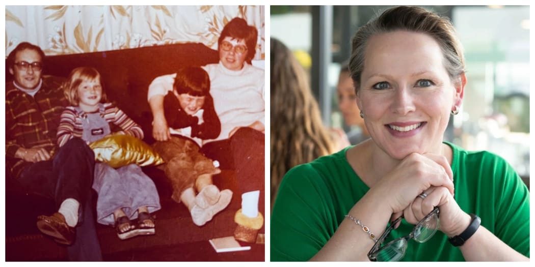 Lee-Anne Duncan (middle left) as a child with her brother, mum, and dad. She is writing a book about and for children whose parents die.