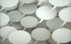 Speech bubbles, illustration. (Photo by KTSDESIGN/SCIENCE PHOTO LIBRARY / KTS / Science Photo Library via AFP)