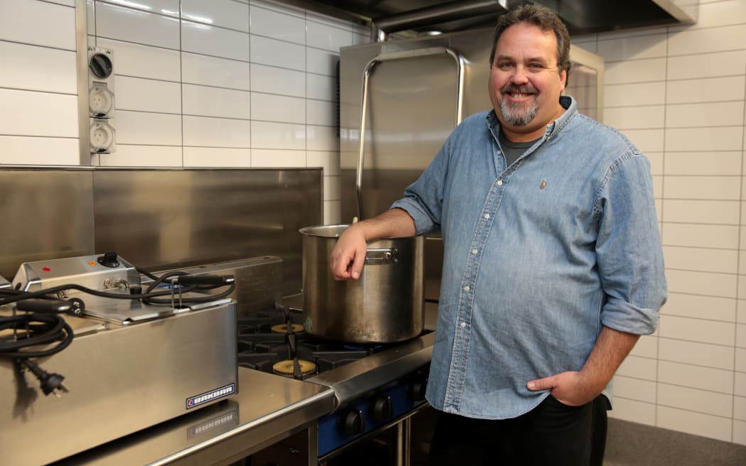 140814. Photo Diego Opatowski / RNZ. Chef Martin Bosley for story on whitebait.