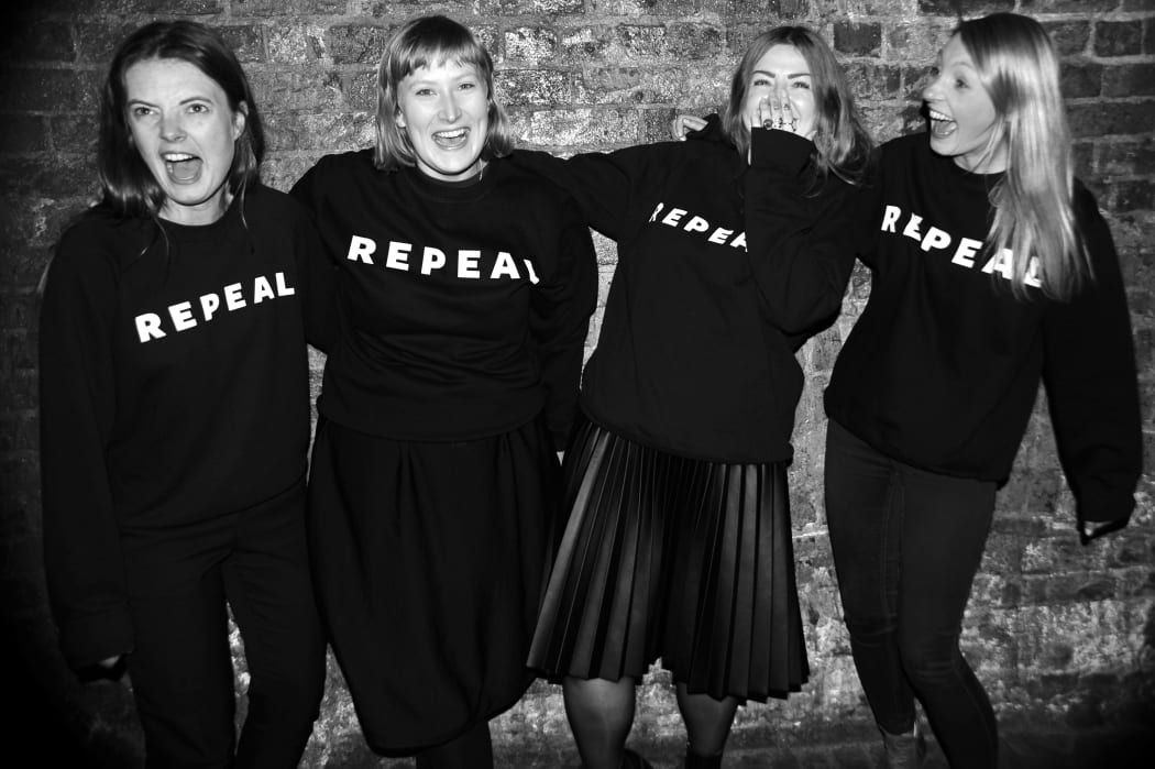 Together For Yes Wellington
L-R: Eimear Connolly, Sarah Dudley,  Collette Máire Ní Abhartaigh and Heather Byrne.