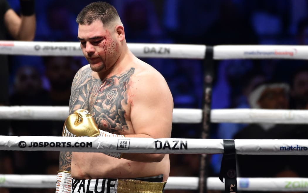 Andy Ruiz Jr during his world heavyweight title fight with Anthony Joshua in Saudi Arabia.