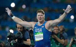 American Olympic shotput champion Ryan Crouser.