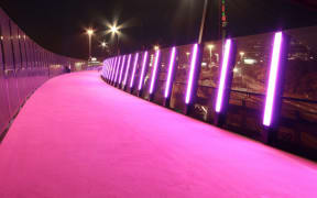 The Old Nelson Street off-ramp bridge has 4.2 billion colour combinations and minimises power when not in use thereby reducing electricity consumption and helps make this fantastic piece of public art into an eco-friendly masterpiece.
