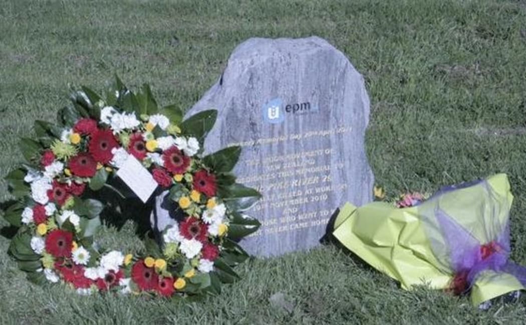 A memorial at Blackball to the Pike River miners, where the 29 dead included contractors.