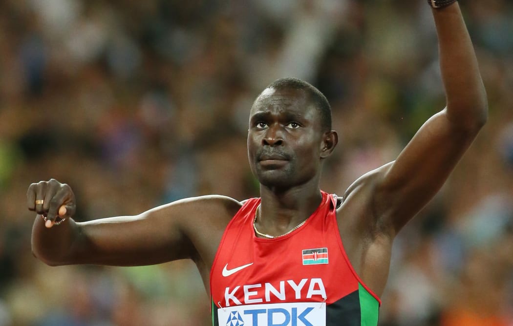 Kenyan athlete David Rudisha.