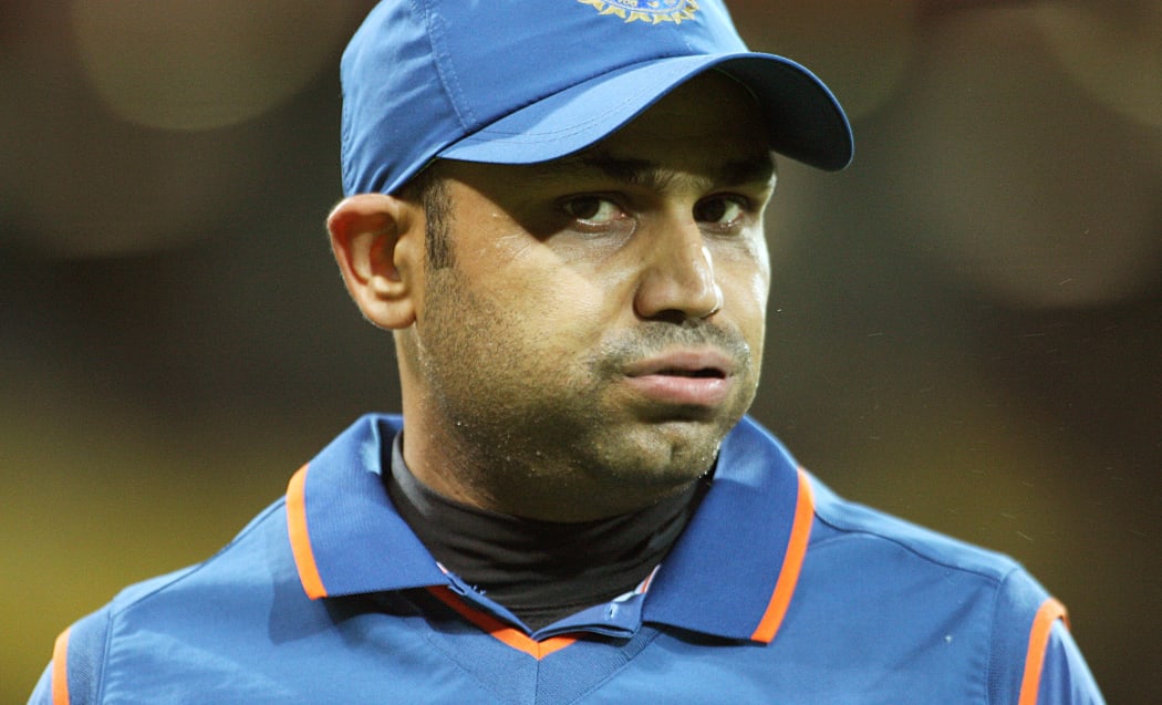 The retiring Indian cricketer Virender Sehwag.