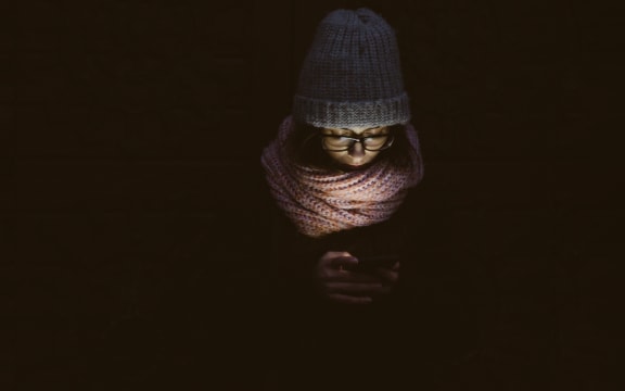 woman on phone