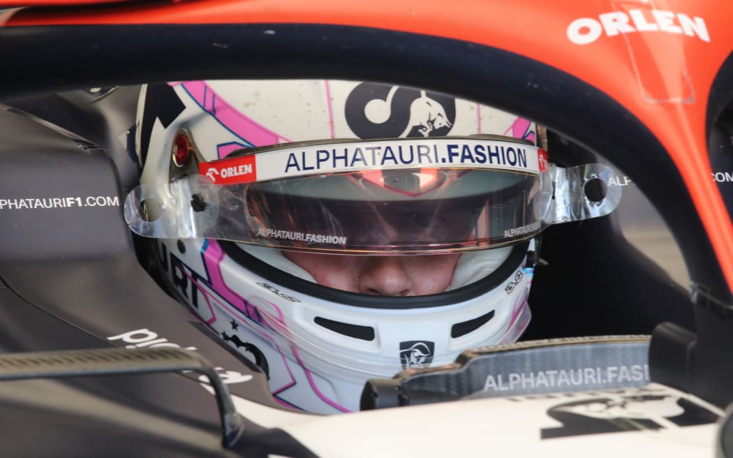 Liam Lawson driving for AlphaTauri in Italian GP at Monza