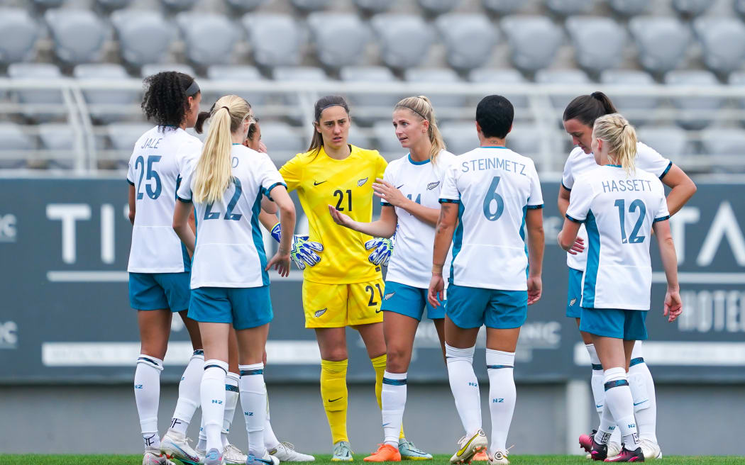 Players of New Zealand looks dejected and disappointed after a goal by Nigeria 2023