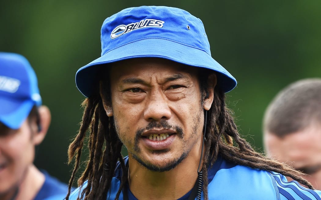 The Blues coach Tana Umaga.