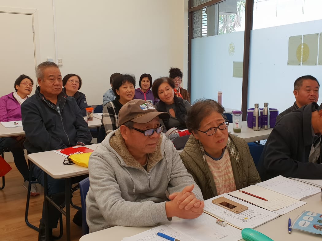 Guo Qin in class