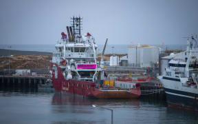 The Austrian oil company's support ship has been prevented from leaving the Timaru port.