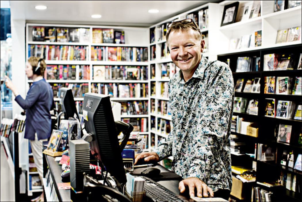 Roger Marbeck in Marbecks record shop