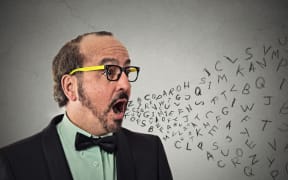 Man talking jargon.