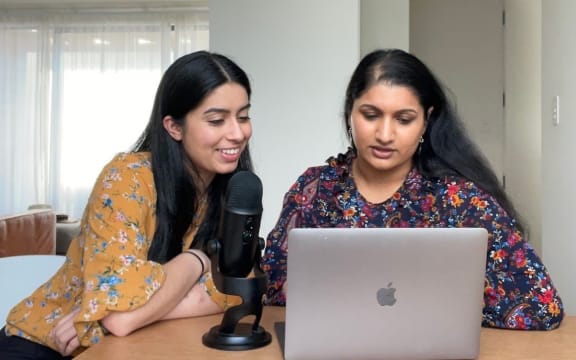 Simran Kaur​ and Sonya Gupthan host the podcast 'Girls That Invest'