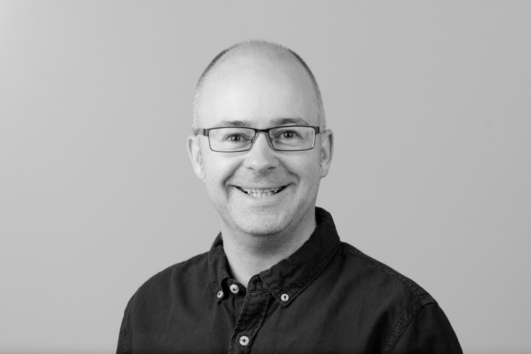 B&W Image of Dave Simpson photographer.