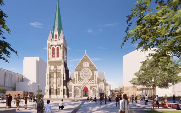 An artist's impression of restored Christ Church Cathedral.